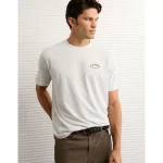 AE Logo Graphic T-Shirt - Heather Frost