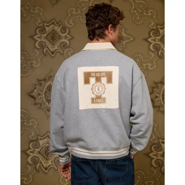 AE x Tru Kolors Graphic Rugby - Heather Gray