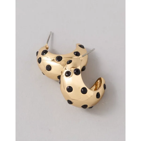 AEO Pearl Heart Earring - Gold