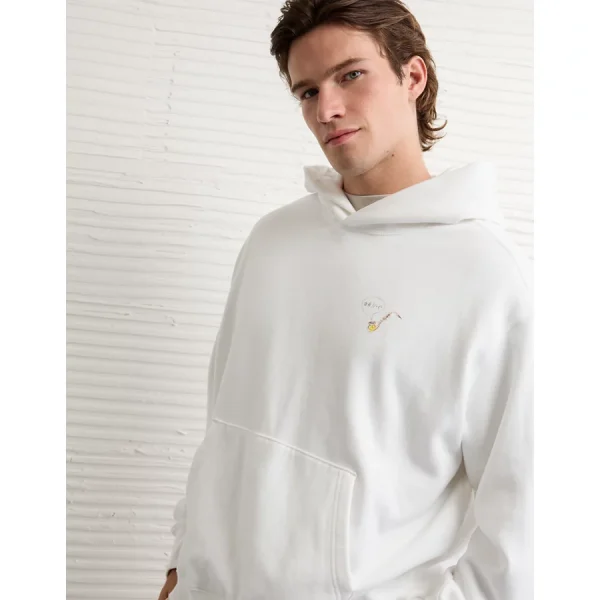 AE Basquiat Graphic Hoodie - White