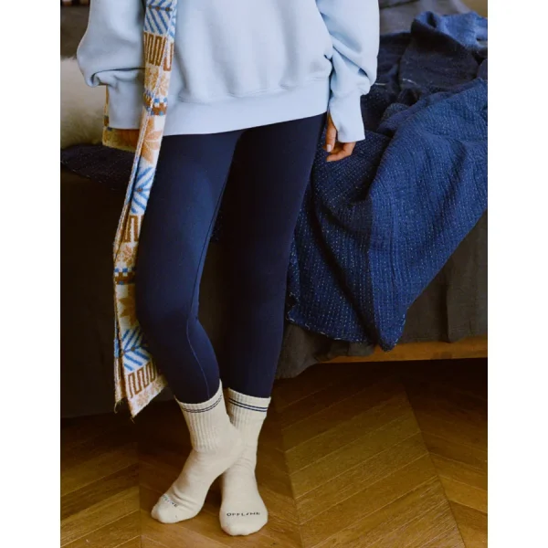 OFFLINE By Aerie Crew Socks - Deep Cobalt
