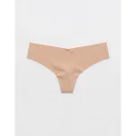 SMOOTHEZ No Show Thong Underwear - Beach Dune