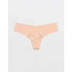 SMOOTHEZ No Show Thong Underwear - Peach