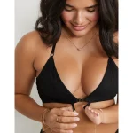 The Liberare Convertible Plunge Bralette - True Black