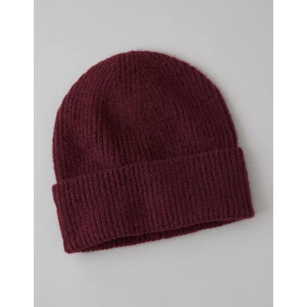 AE Cozy Ribbed Beanie - Preppy Red