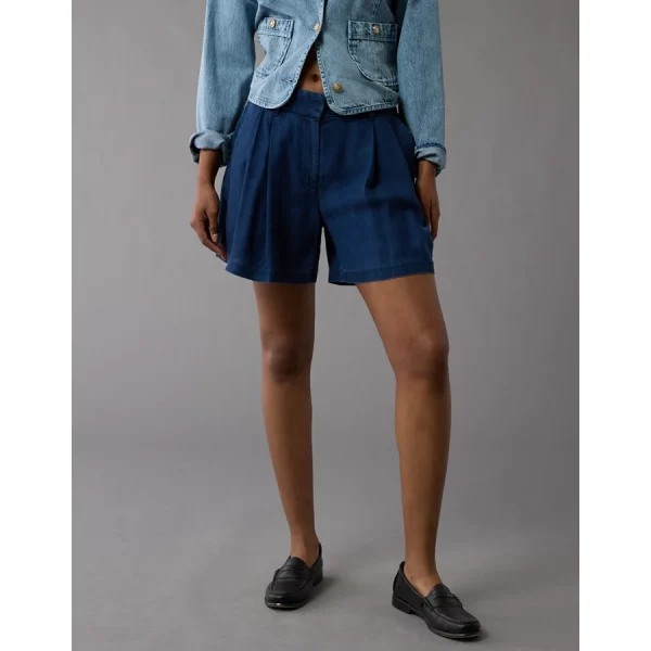 AE High-Waisted Trouser Short - Indigo Waters