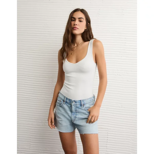 AE Main Squeeze V-Neck Bodysuit - White