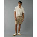 AE 7" Flex Lived-In Trekker Short - Khaki
