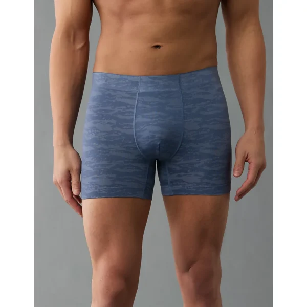 AEO Men's Camo 4.5" StealthMode Boxer Brief - Blue