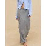 Aerie Real Soft® Stretch Maxi Skirt - Dark Heather Gray