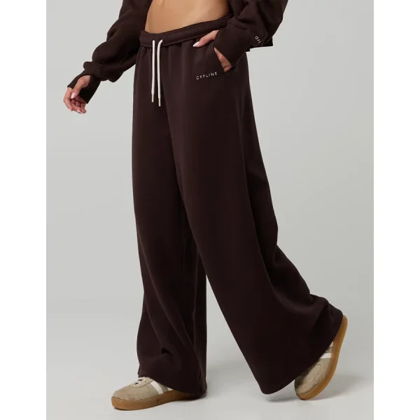 OFFLINE By Aerie Cloud Fleece Baggy Trouser - Deep Earth