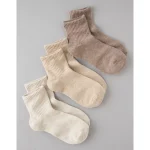 AE Boyfriend Socks 3-Pack - Brown