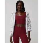 OFFLINE By Aerie The Hugger Longline Sports Bra - Deep Cherry