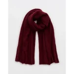 OFFLINE By Aerie Waffle Blanket Scarf - Deep Cherry