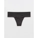 SMOOTHEZ Everyday Thong Underwear - Smoked Gray