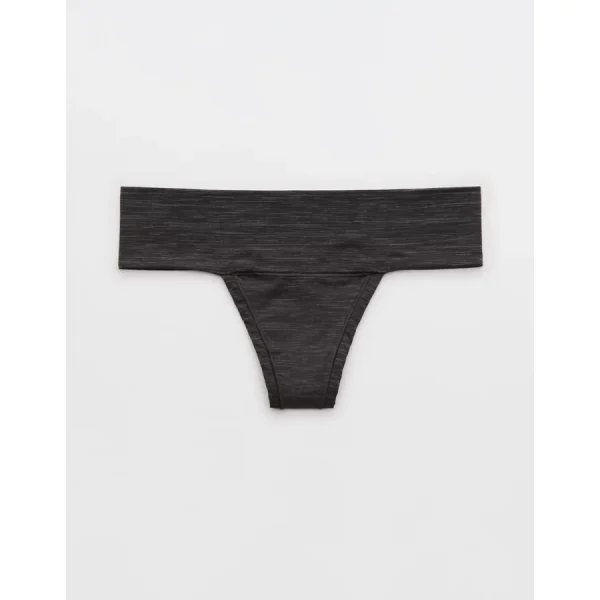SMOOTHEZ Everyday Thong Underwear - Smoked Gray
