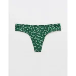 Superchill Cotton Thong Underwear - Rugged Green