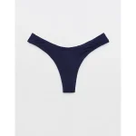 Superchill Modal Rib Thong Underwear - Navy