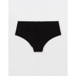 Superchill No Show Cotton Mid Rise Thong Underwear - True Black