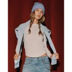 AE Long Sleeve Cozy Crew Neck T-Shirt - Light Heather Gray