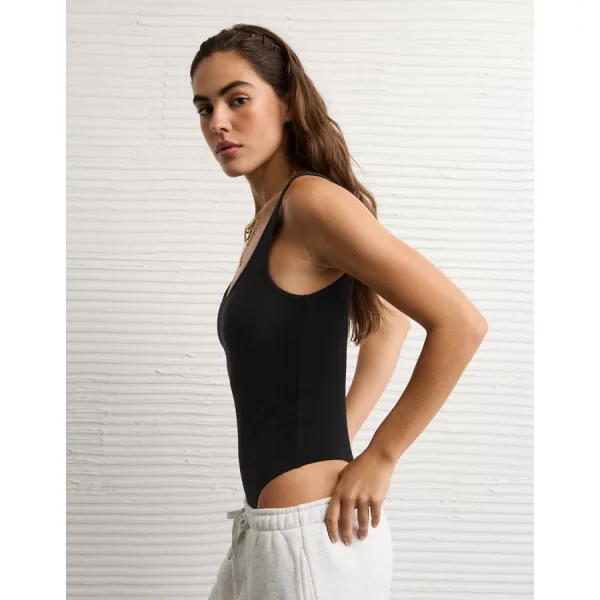 AE Main Squeeze V-Neck Bodysuit - True Black