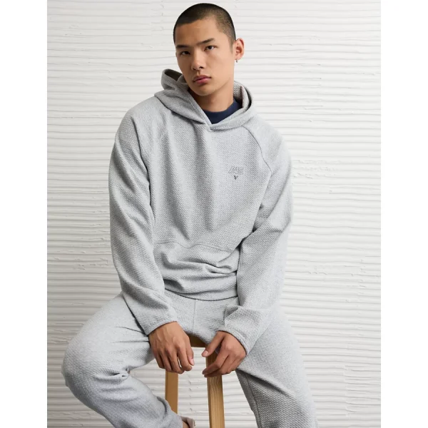 AE 24/7 Textured Hoodie - Heather Gray
