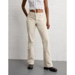 AE Stretch Mid-Rise Classic Bootcut Pant - Bone Khaki