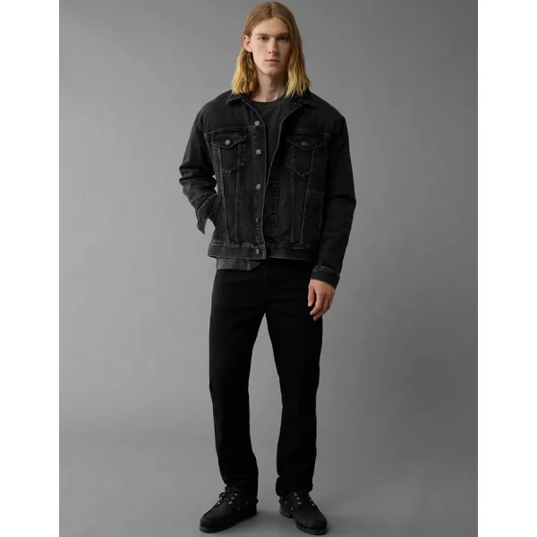 AE AirFlex+ Athletic Straight Jean - Black