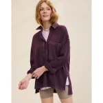 Aerie Chorewear Popover Sweatshirt - Cool Berry