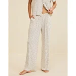 Aerie Real Soft® Ruffle Trouser PJ Pant - Heather Frost