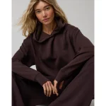 OFFLINE By Aerie ChillUp Hoodie - Deep Earth