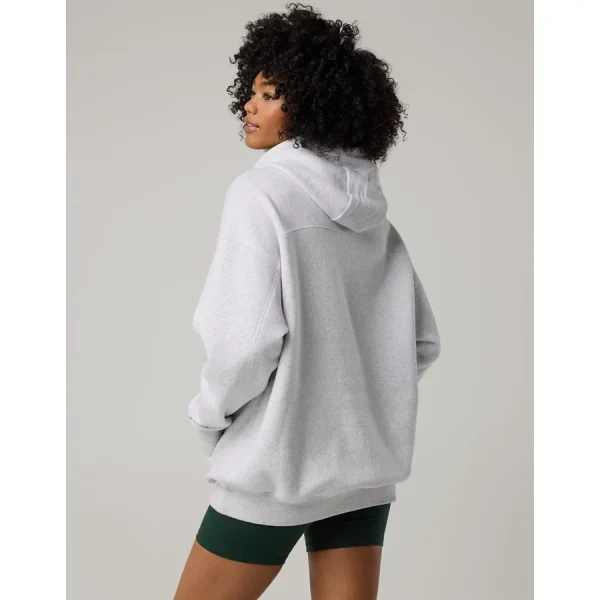 OFFLINE By Aerie Cloud Fleece Oversized Hoodie - Light Heather Gray