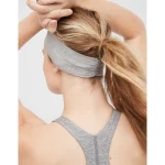 OFFLINE By Aerie The Hugger Cinch Headband - Medium Heather Gray