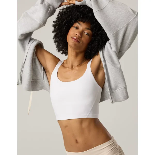 OFFLINE By Aerie The Hugger Longline Sports Bra - White
