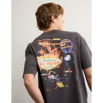 Oracle Red Bull Racing x AE Boxy Graphic T-Shirt - Dusted Slate