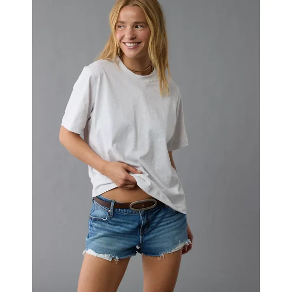 AE Everyday Luxe Relaxed T-Shirt - Heather Gray