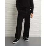 AE Flex Loose Cropped Trouser Pant - Bold Black