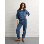 AE High-Waisted Jogger - Light Blue