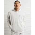 AE 24/7 Textured Fleece Hoodie - Heather Frost