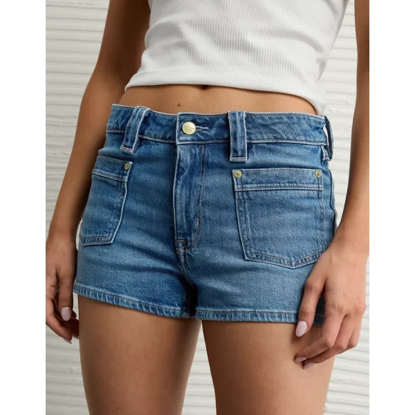 AE Stretch Denim Perfect Shortie - Medium Tinted Indigo