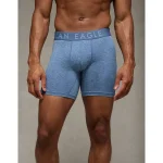 AEO Men's Space Dye 6" Flex Boxer Brief - Gravity Blue