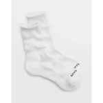 OFFLINE By Aerie Crew Sock - White