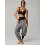 OFFLINE By Aerie The Hugger Layered Sports Bra - Deep Earth