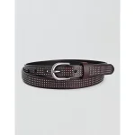Old Trend Studded Leather Belt - Brown