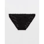 Show Off Vintage Lace String Bikini Underwear - True Black
