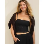 SMOOTHEZ Lace Tank Top - True Black