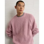 AE Cozy Cabin Crew Neck Sweater - Pink