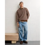 AE Cozy Cabin Fairisle Sweater - Tan