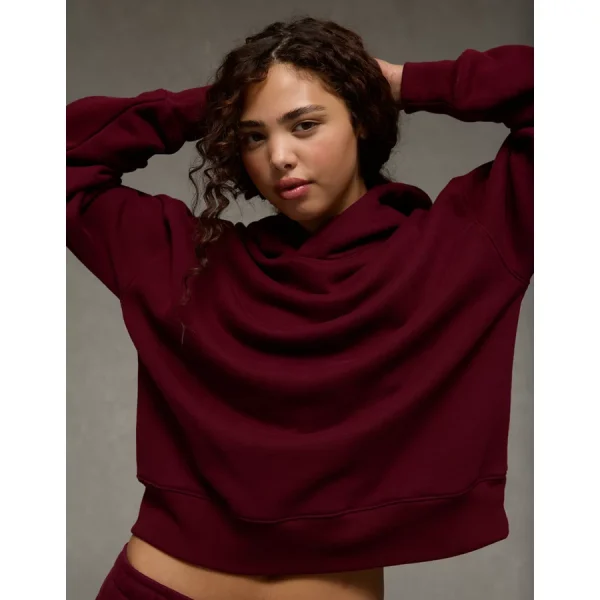 AE Everyday Luxe Hoodie - Preppy Red