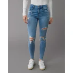 AE Next Level Ripped High-Waisted Jegging - Medium Indigo